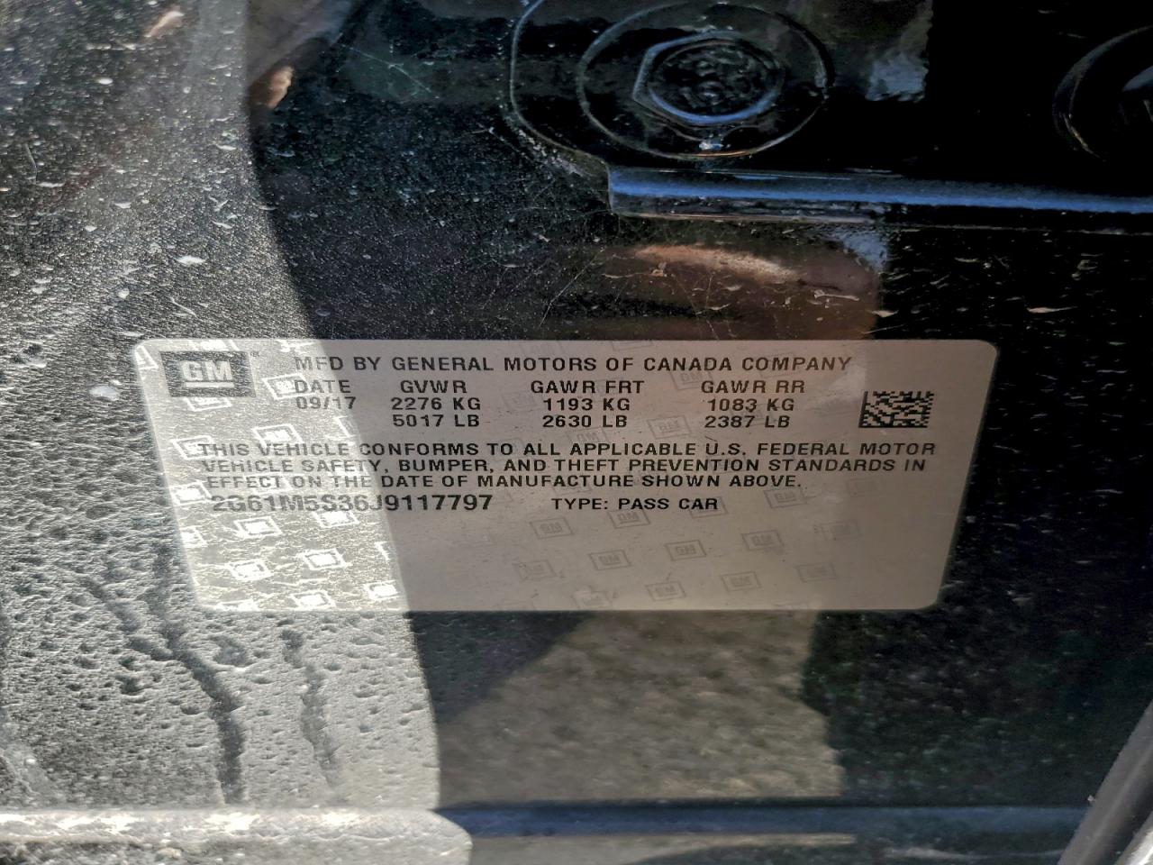 2018 CADILLAC XTS