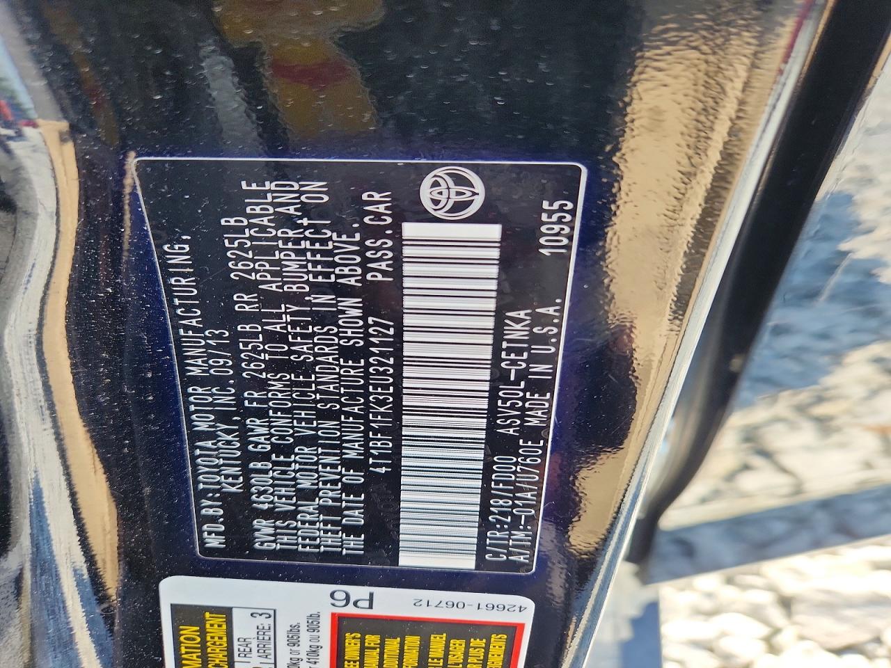 2014 TOYOTA CAMRY