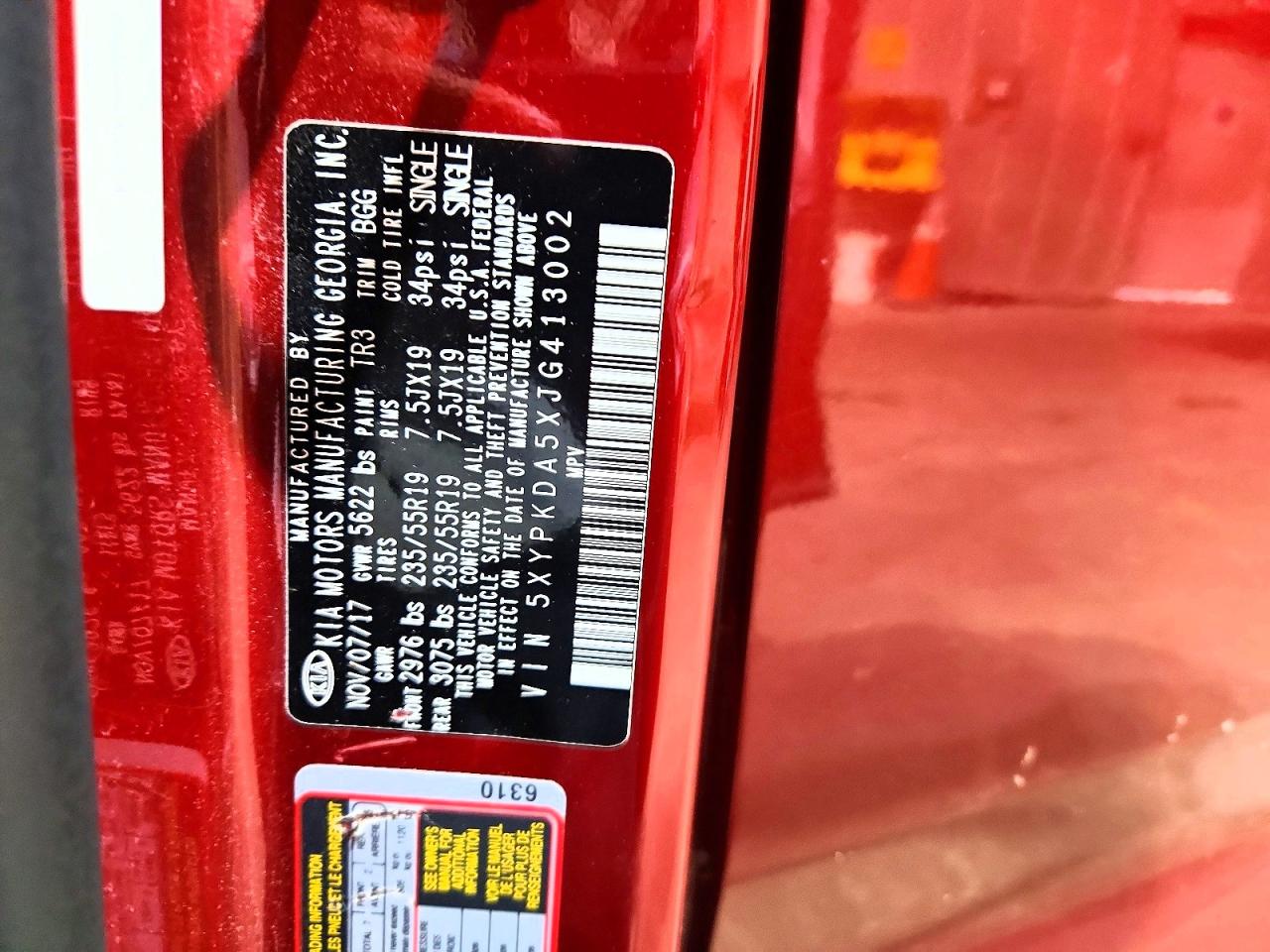 2018 KIA SORENTO
