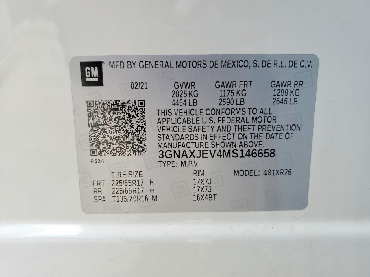 2021 CHEVROLET EQUINOX