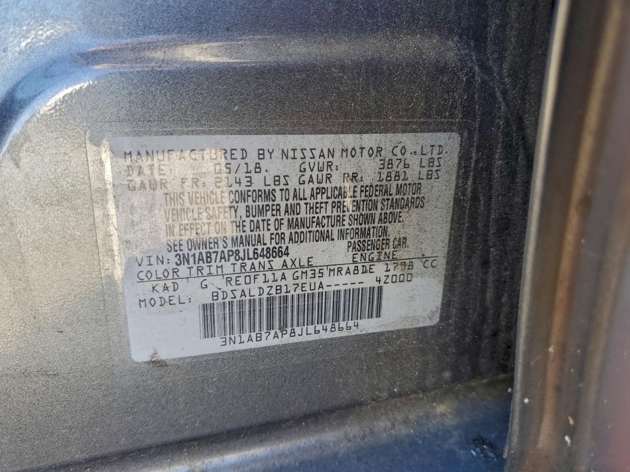 2018 NISSAN SENTRA
