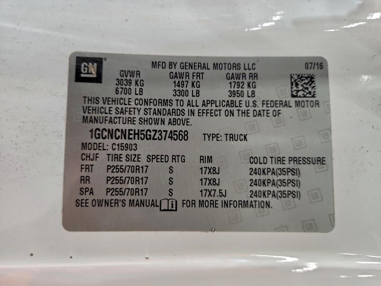 2016 CHEVROLET ALL Models