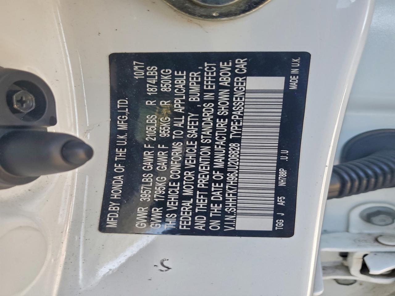 2018 HONDA CIVIC