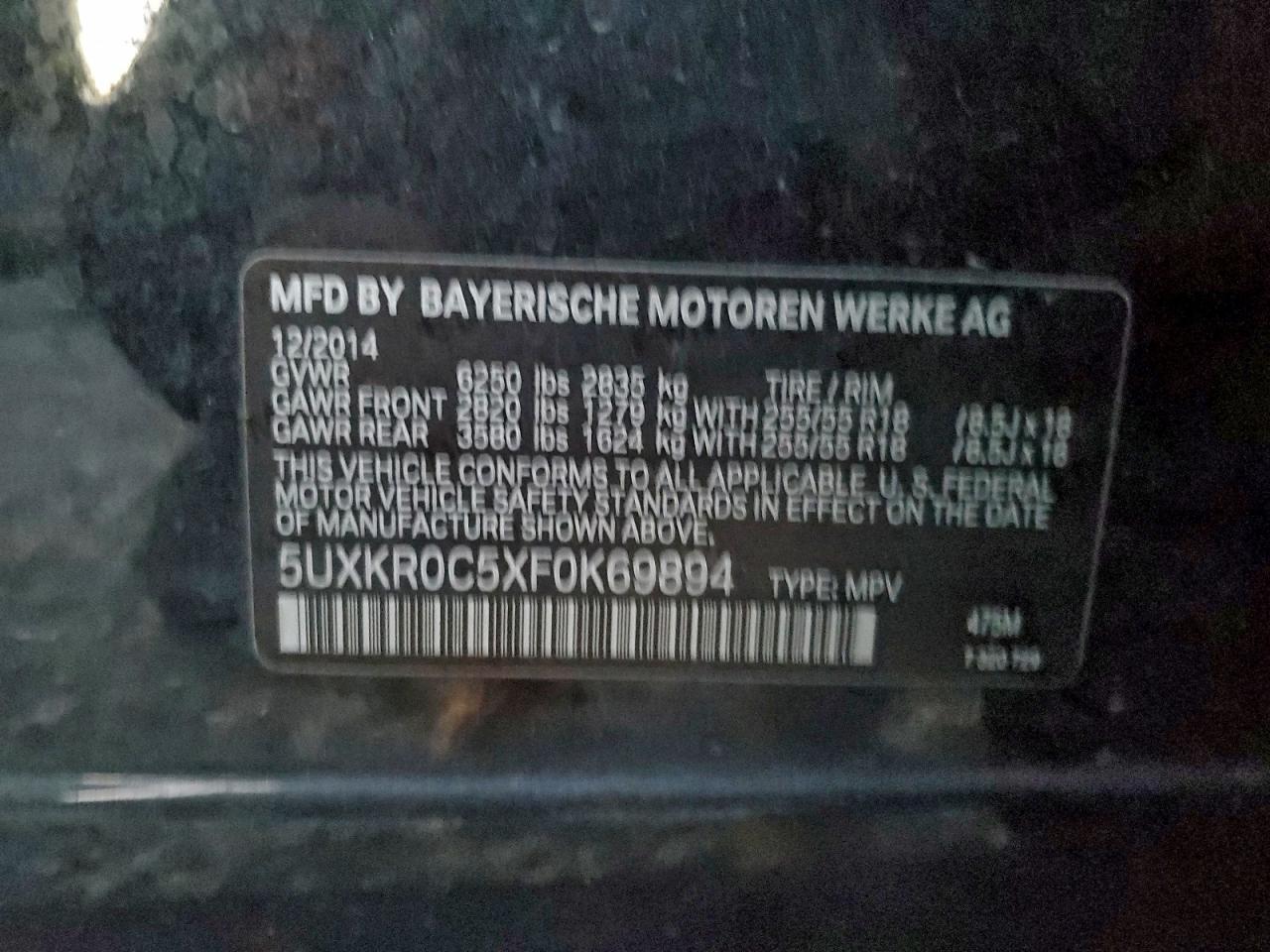 2015 BMW X5
