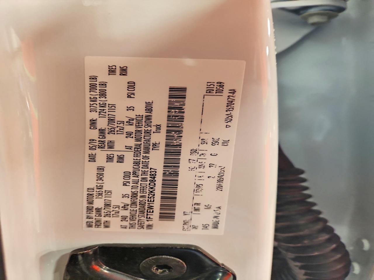 2019 FORD F-150
