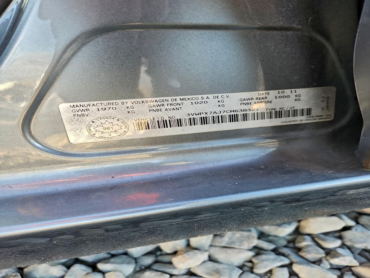 2012 VOLKSWAGEN JETTA