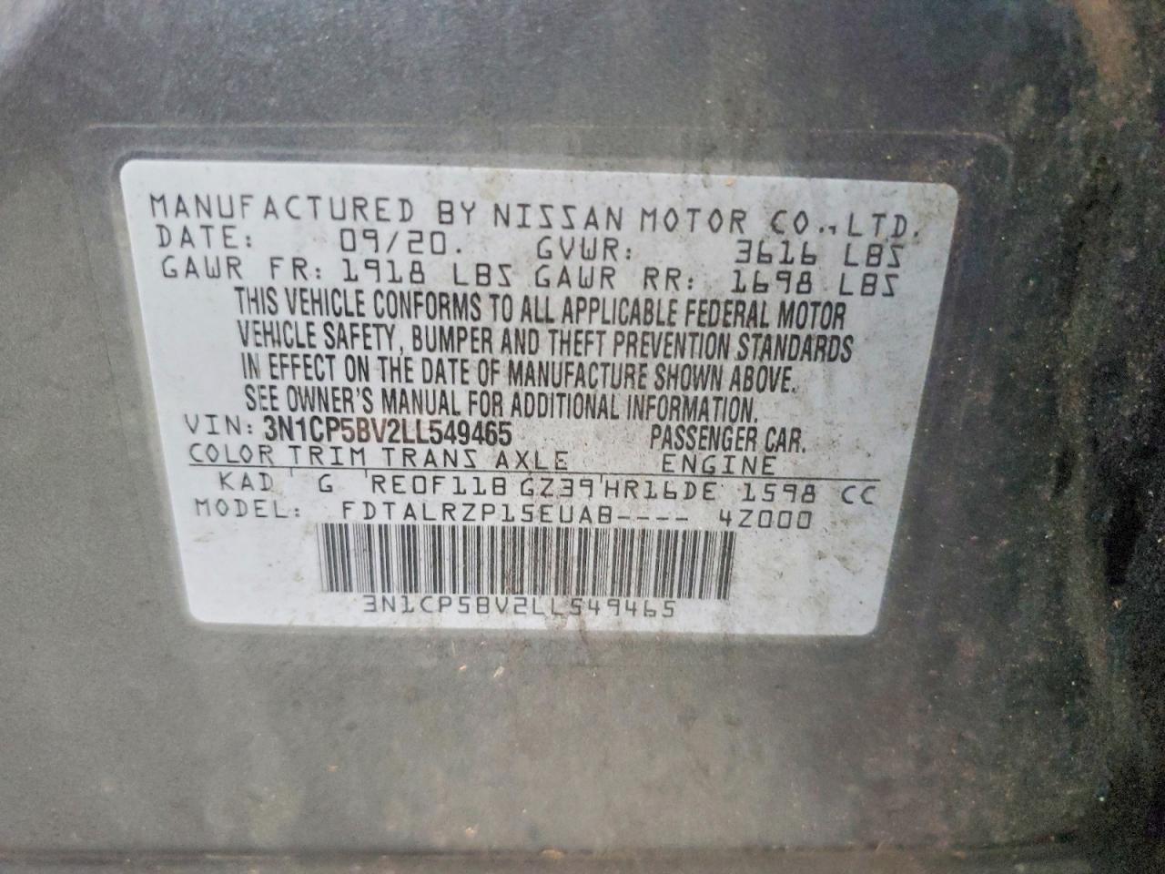 2020 NISSAN KICKS