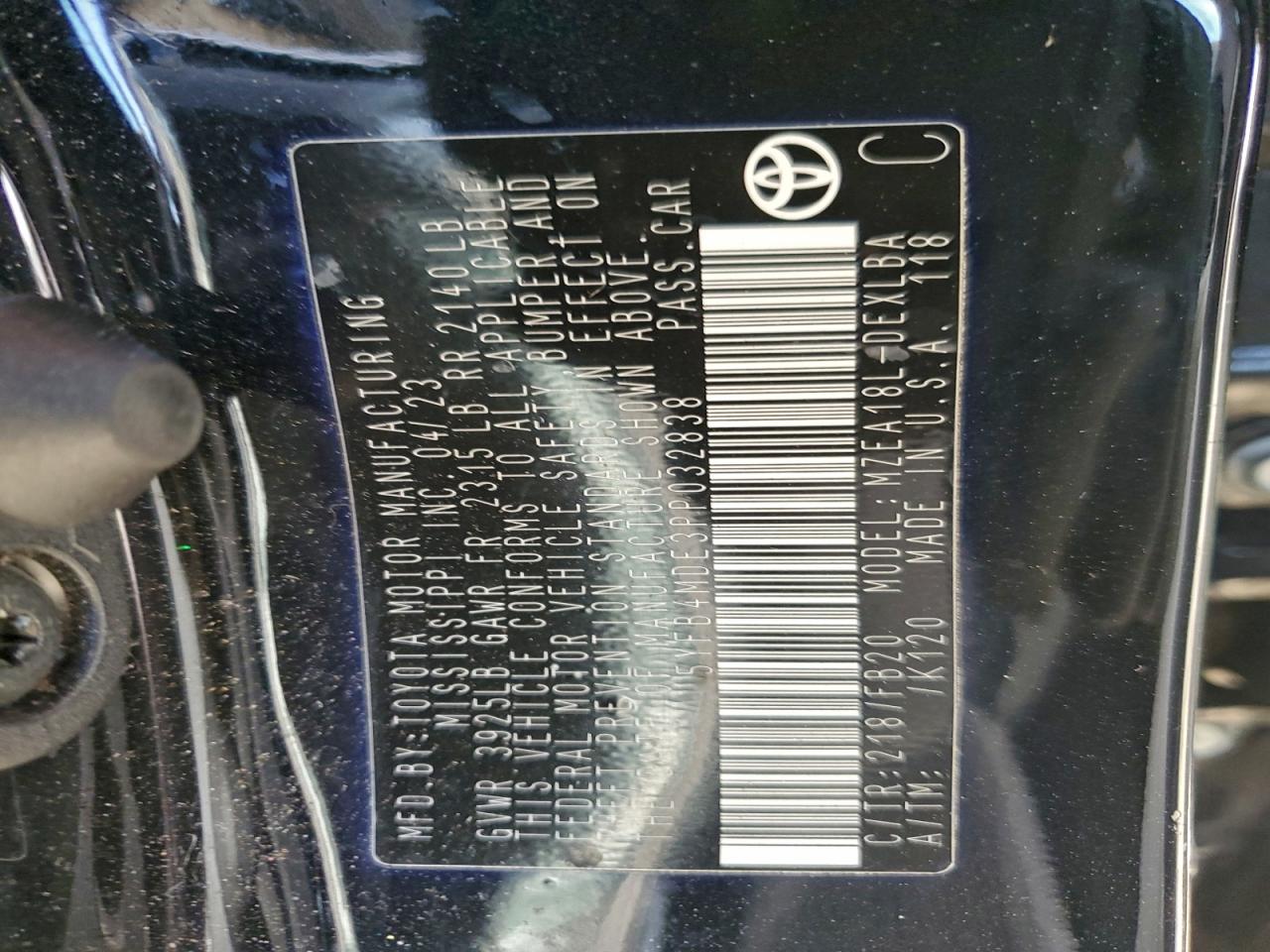 2023 TOYOTA COROLLA