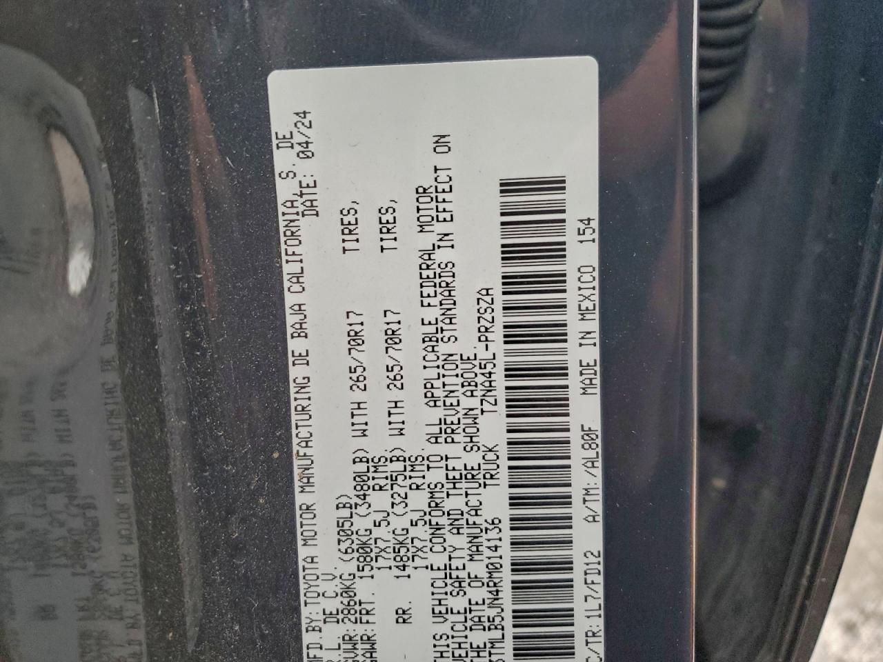 2024 TOYOTA TACOMA