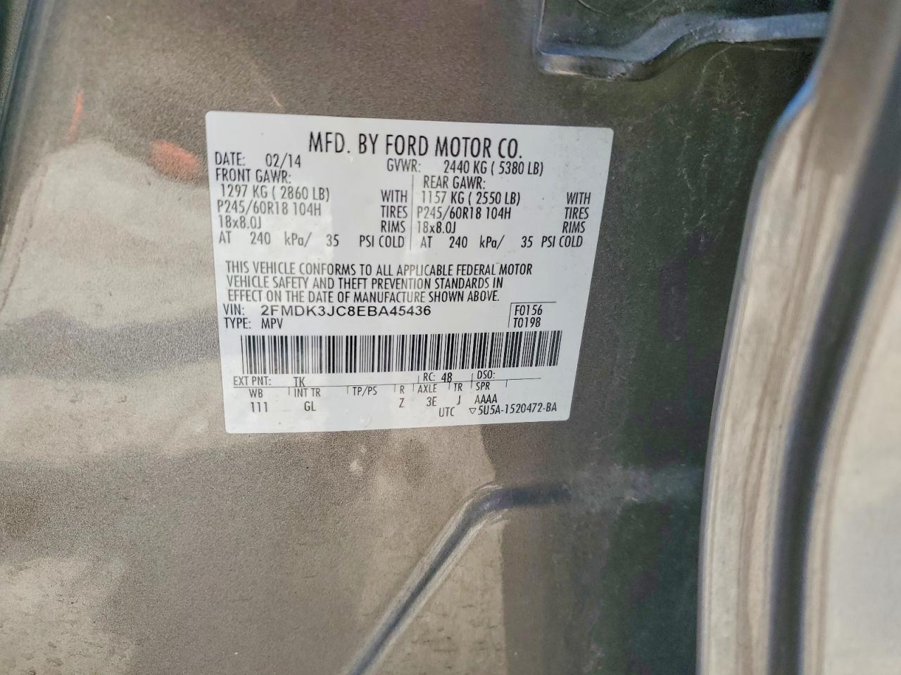 2014 FORD EDGE