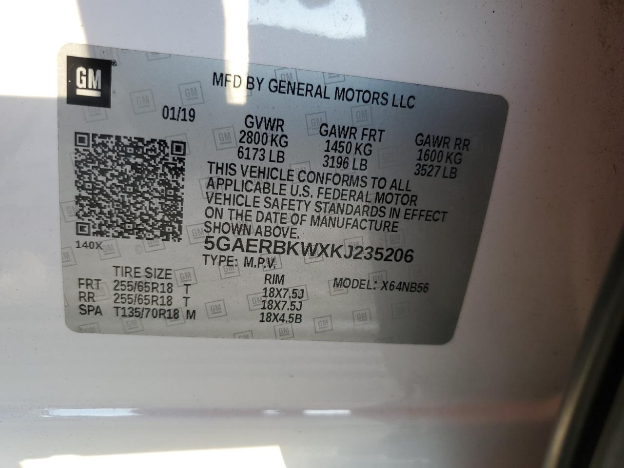 2019 BUICK ENCLAVE