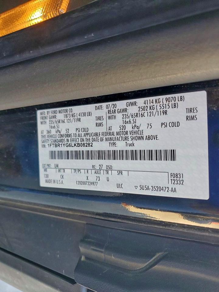 2020 FORD TRANSIT