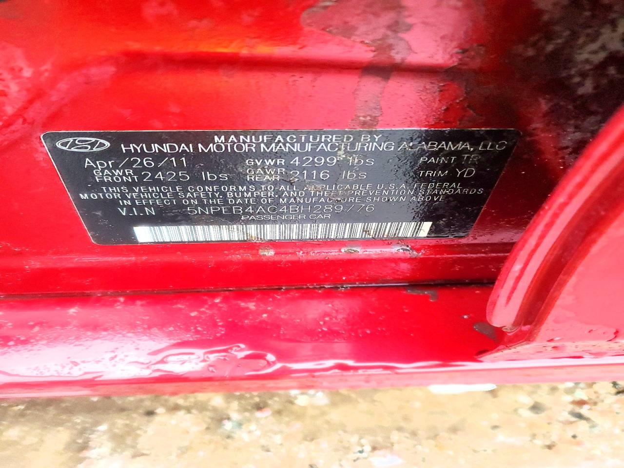 2011 HYUNDAI ACCENT
