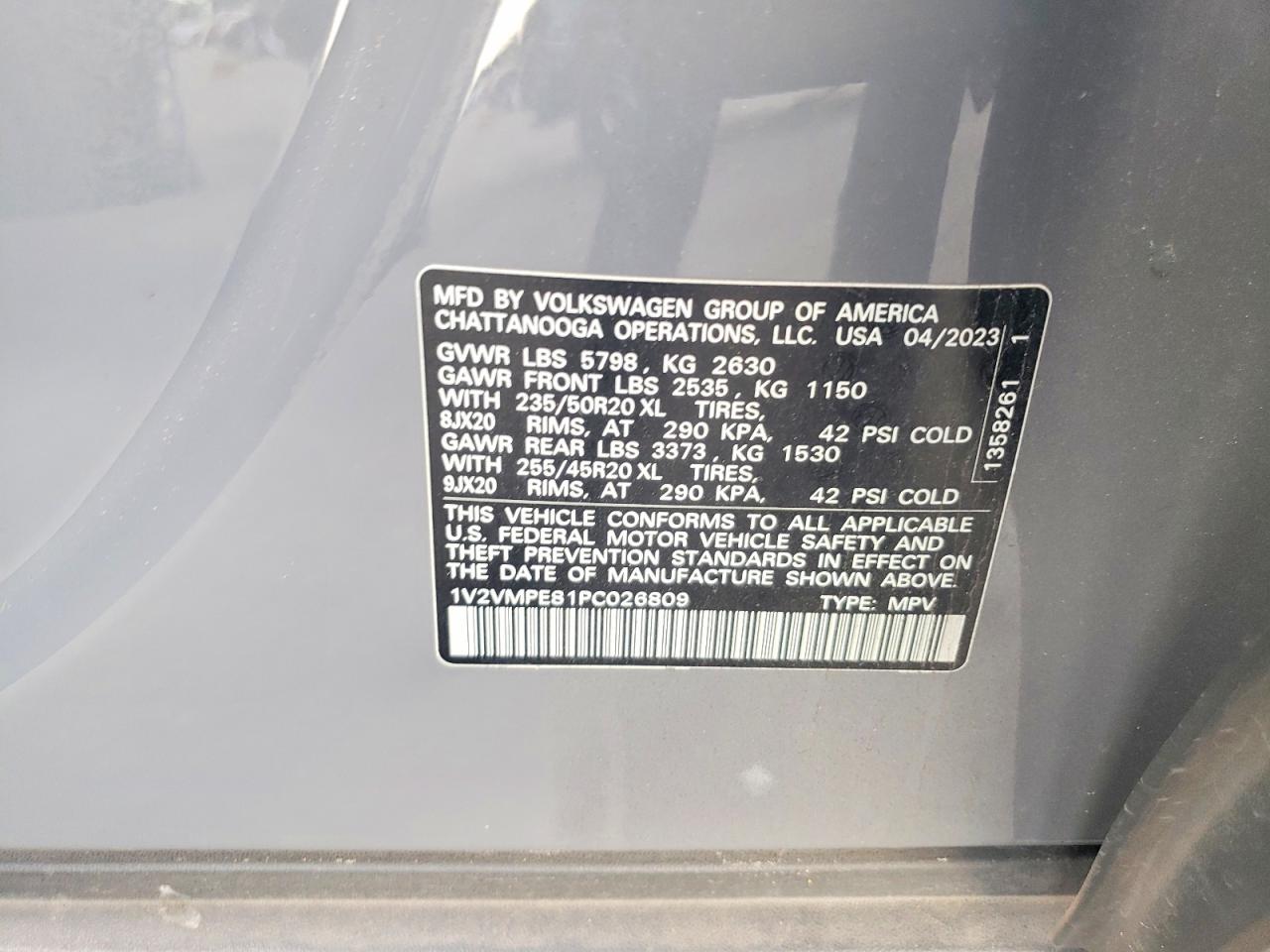 2023 VOLKSWAGEN ALL OTHER