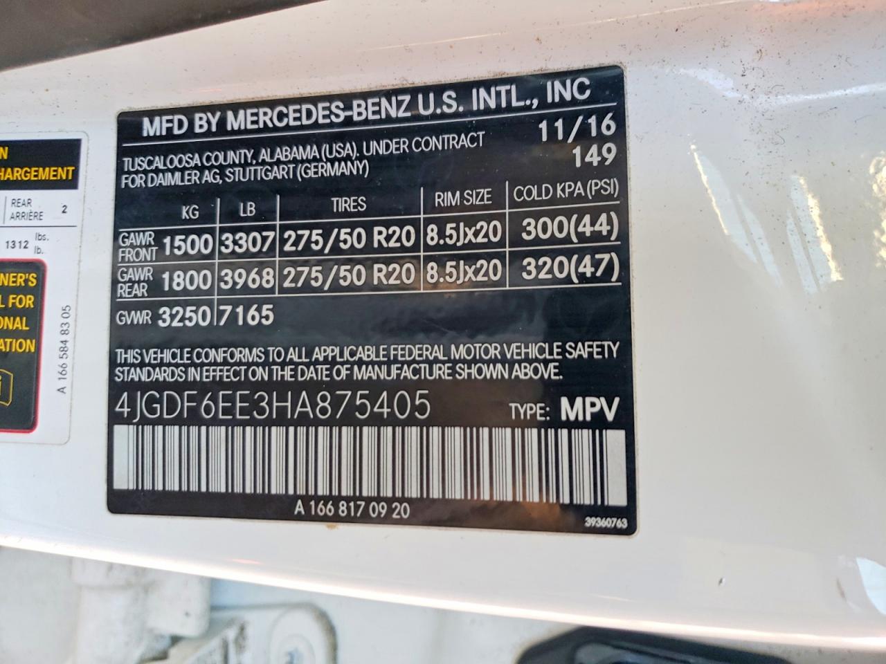 2017 MERCEDES-BENZ GLS-CLASS