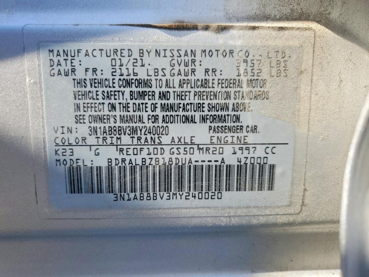 2021 NISSAN SENTRA