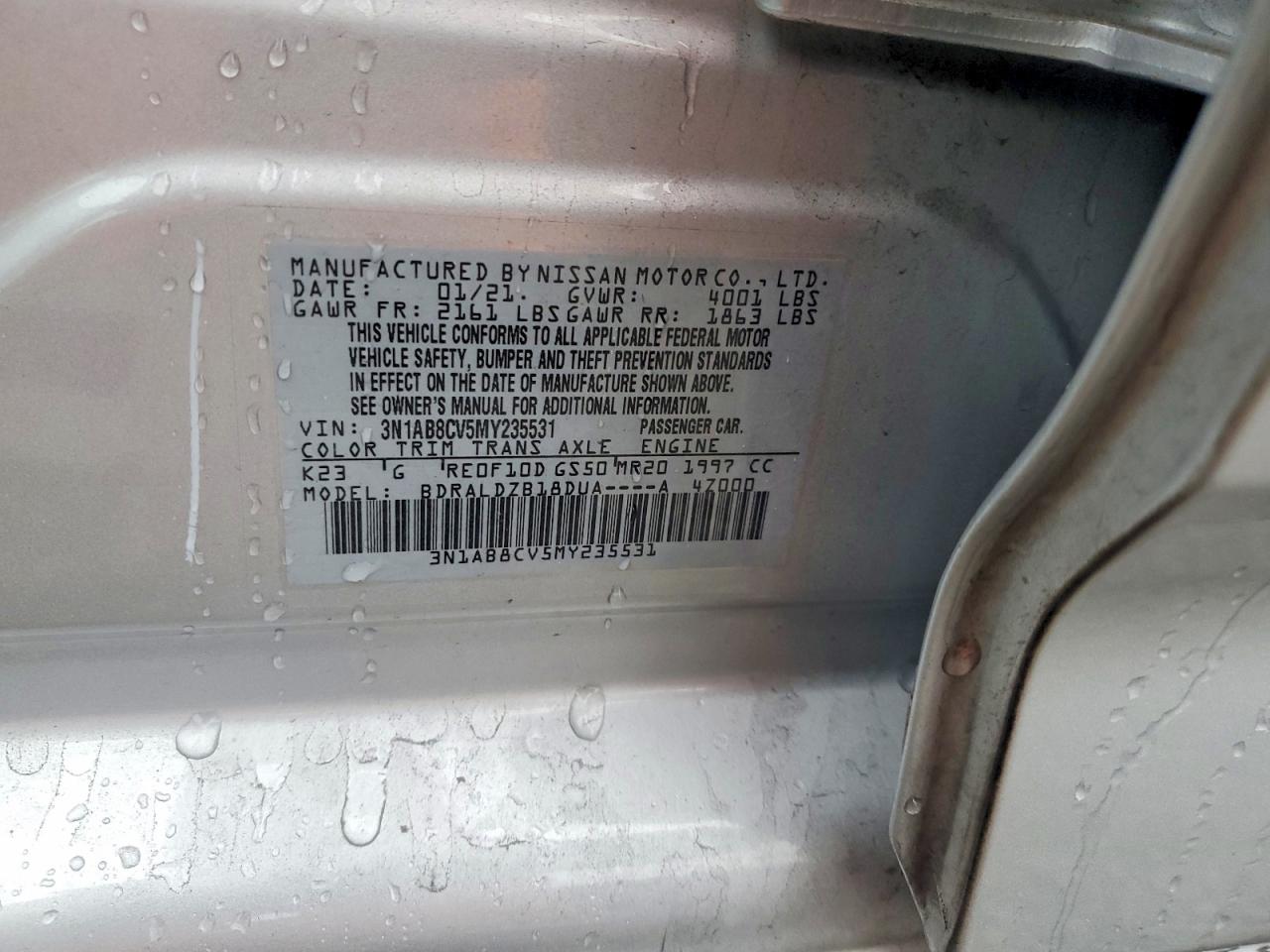 2021 NISSAN SENTRA