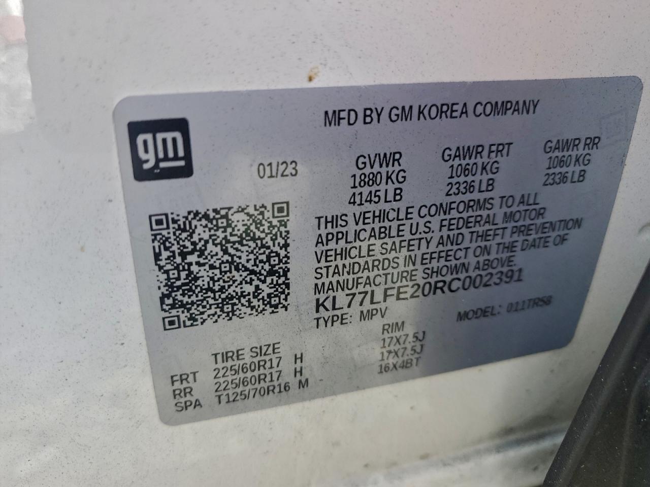 2024 CHEVROLET TRAX