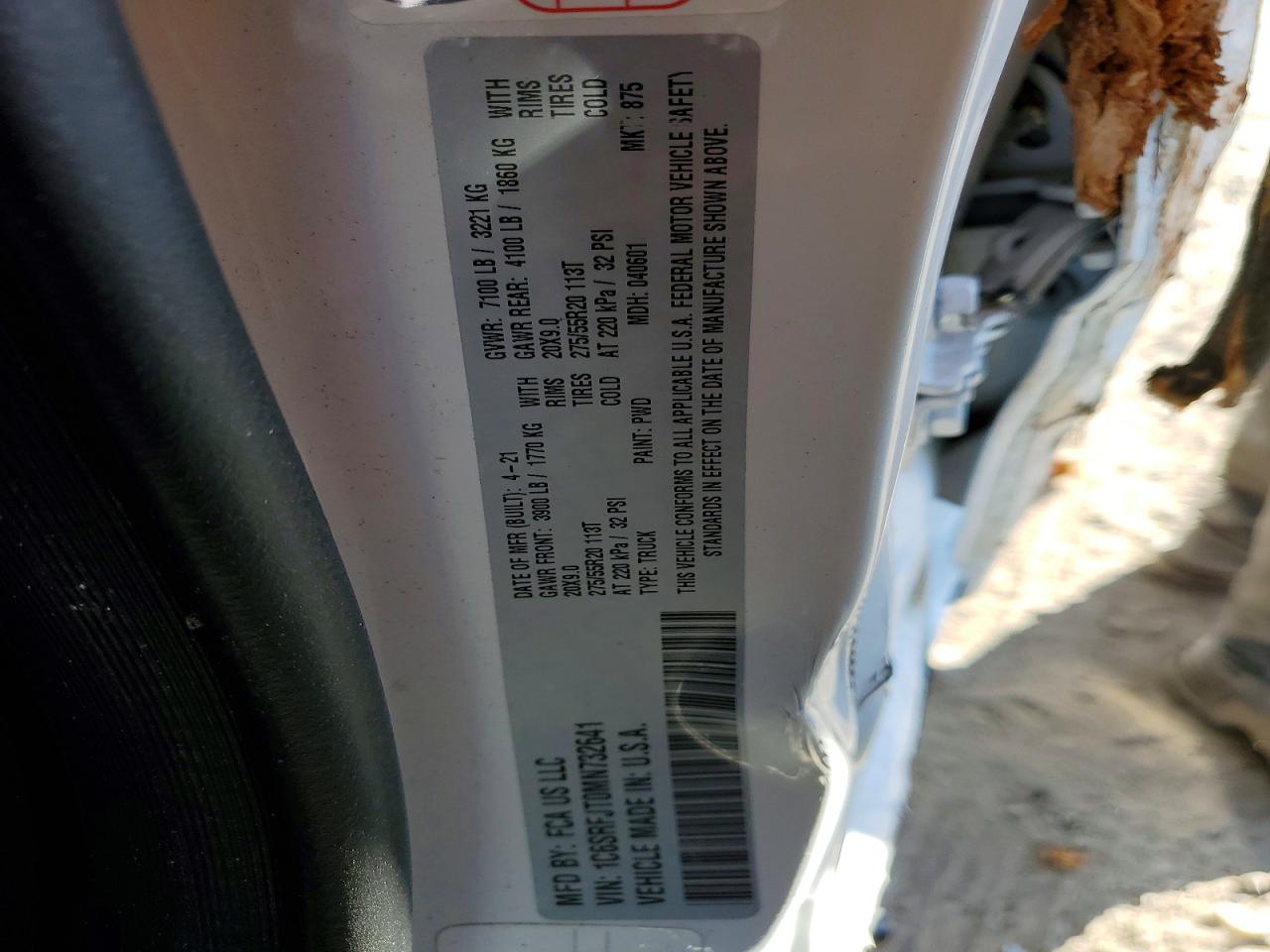 2021 RAM 1500