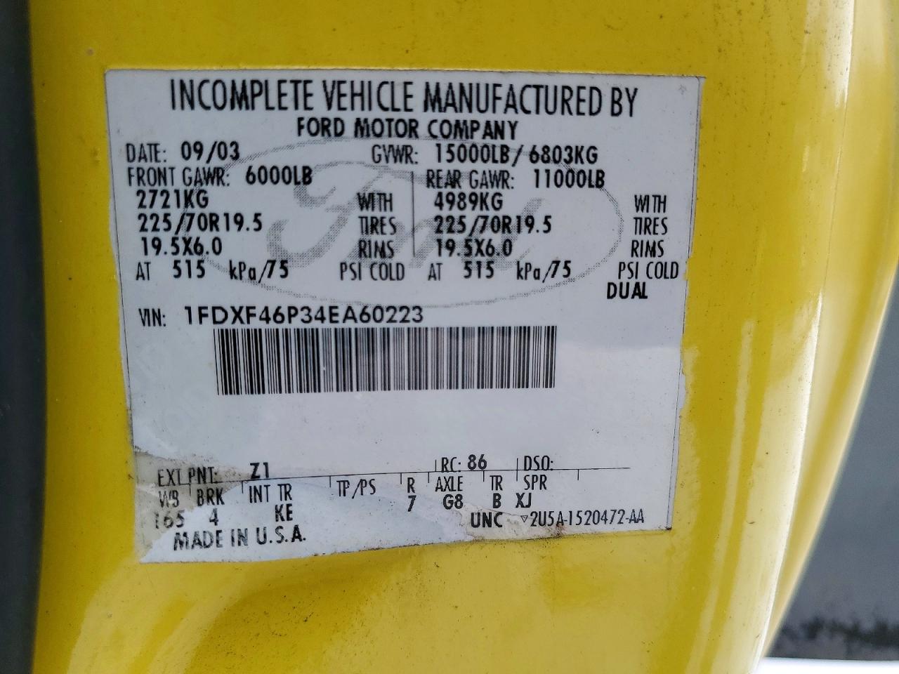 2004 FORD ALL Models