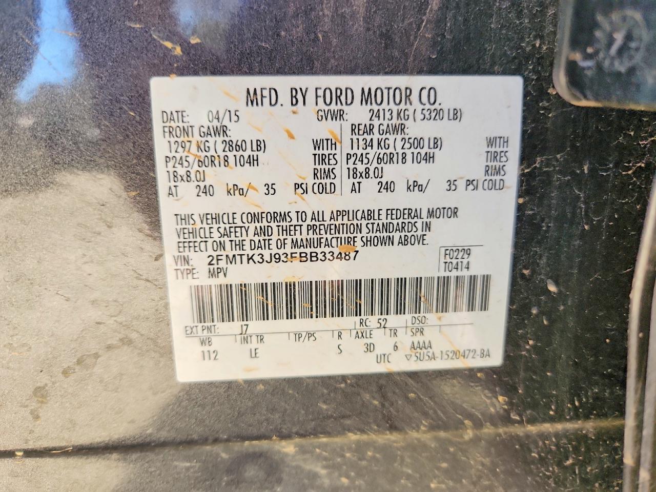 2015 FORD EDGE