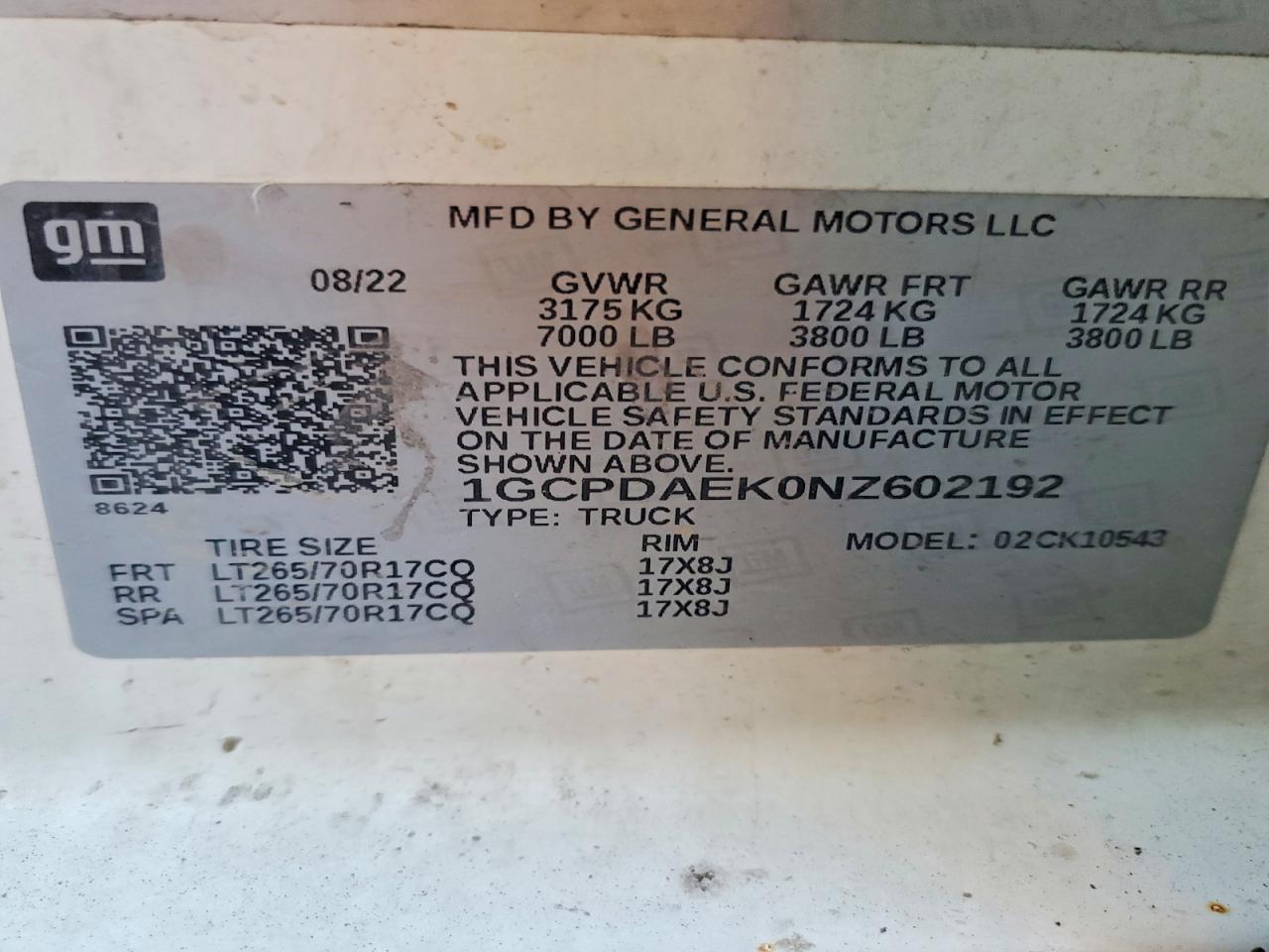 2022 CHEVROLET ALL Models