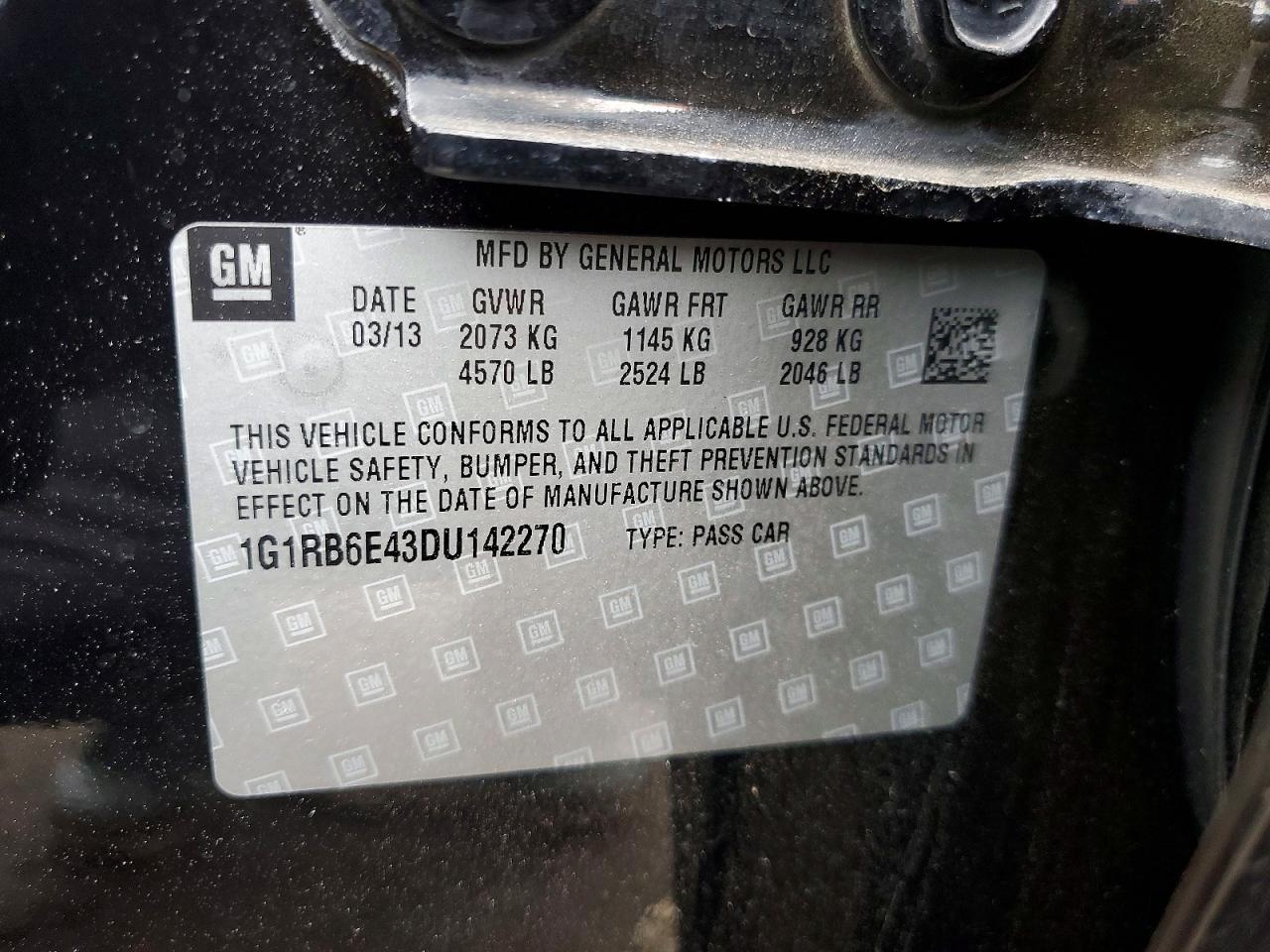 2013 CHEVROLET VOLT