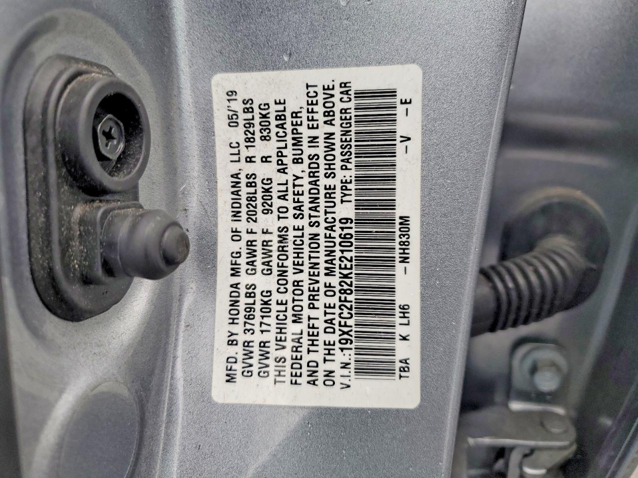 2019 HONDA CIVIC