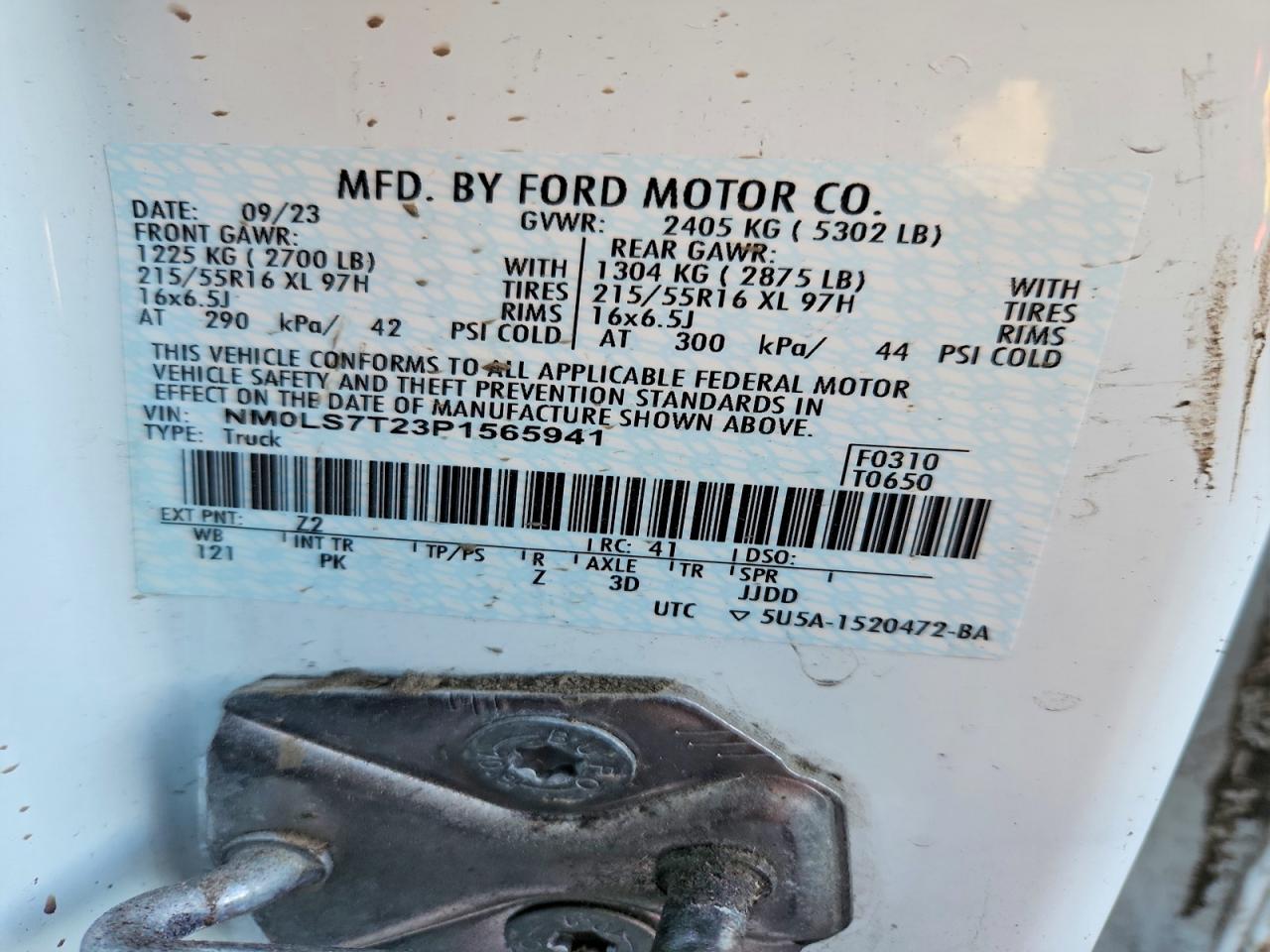 2023 FORD TRANSIT
