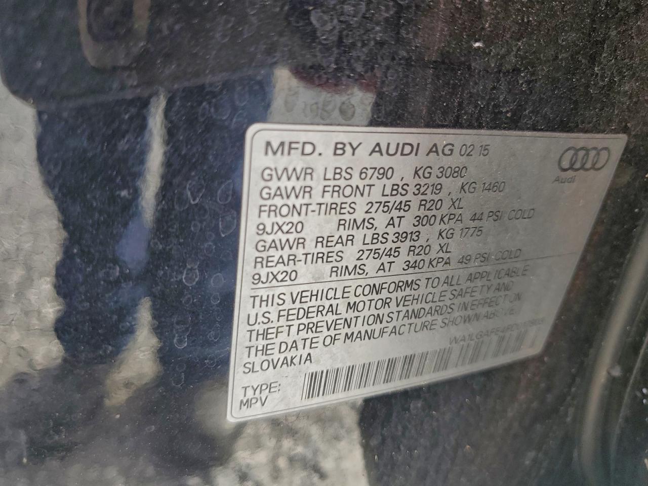 2015 AUDI Q7