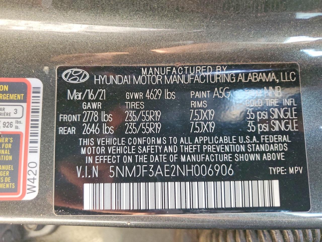 2022 HYUNDAI TUCSON