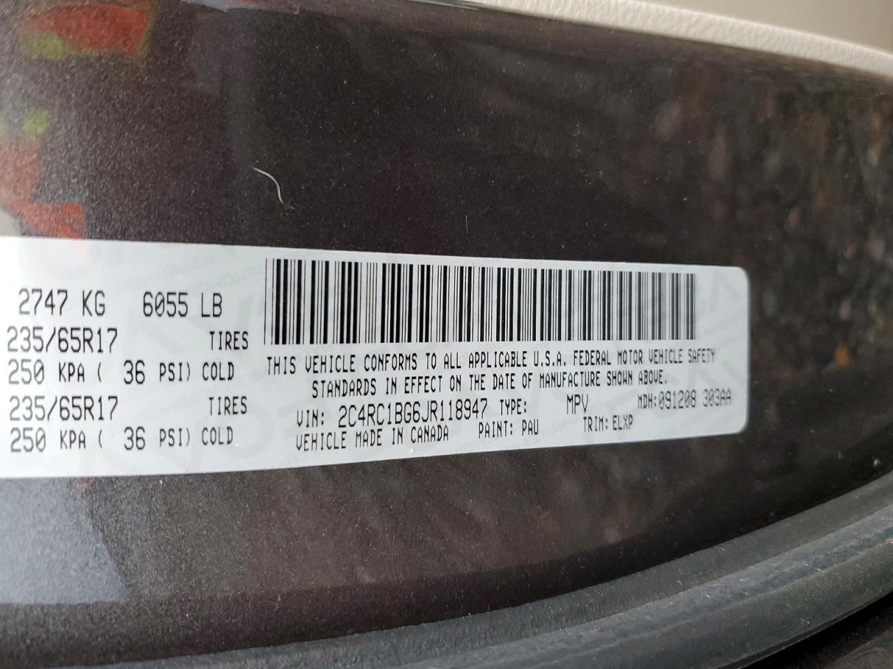 2018 CHRYSLER PACIFICA