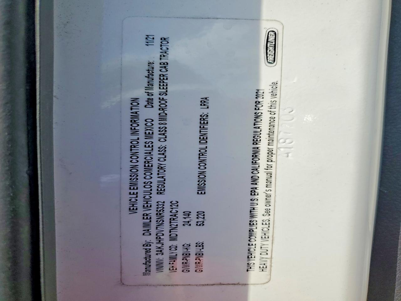 2022 FREIGHTLINER ALL OTHER